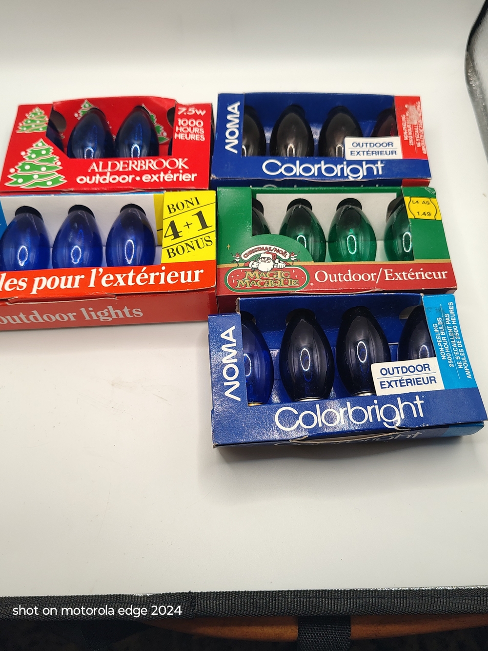 Vintage Christmas C9 Light Bulbs Lot Noma Danson Magic Alderbrook 5 Packs